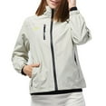 thumbnail image 1 of kamemir Trench Coat Women's Waterproof Lightweight Rain Jacket Hooded Windbreaker with Pockets for Outdoor(White,M), 1 of 3