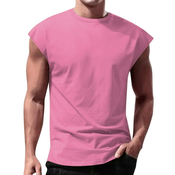kamemir Tshirts Shirts for Men Tall Men's SUPER VALUE Comfort soft Fresh V-neck(Pink,3XL)