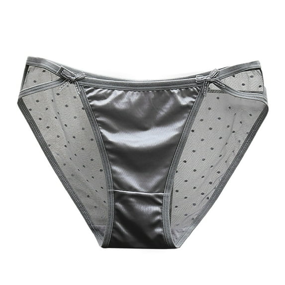 kamemir Underwear for Women Women's Seamless Thong(Grey,L)