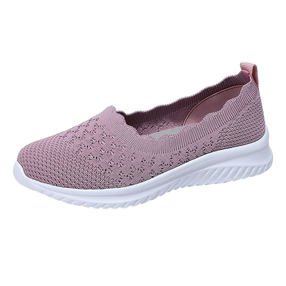 kamemir Walking Shoes Women Women's Walking Shoes Slip on Breathable Sneakers(Z-Pink,8.5)
