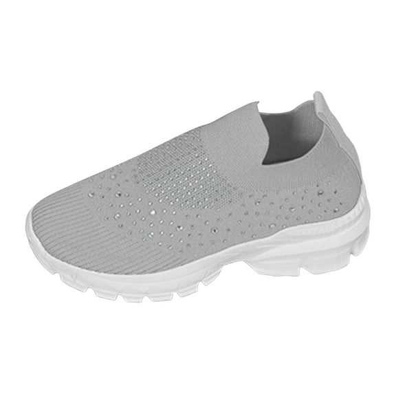 kamemir Walking Shoes for Women Sneakers for Women Womens Casual Sneakers - Lightweight Knit Sock Walking Shoes(W-Grey,7)