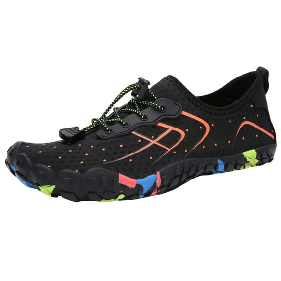 kamemir Walking Sneakers for Women Women's Lace Up Sneaker(Orange,7.5)