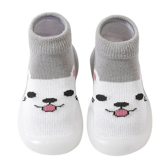 kamemir Wide Toddler Shoes Baby Sneakers Baby Boys Girls Sneakers Anti-Slip Rubber Sole Shoes(Z1-Grey,24)