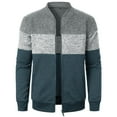 thumbnail image 1 of kamemir Windbreaker Jacket Men Men's Full Zip Flannel Jackets Shirt Plaid Cotton Hoodies Soft Warm Coat for Men with Hood(Grey,XXL), 1 of 4
