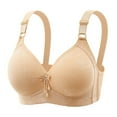 thumbnail image 1 of kamemir Wireless Bras for Women Women's One Smooth Posture Boost Back Underwire Bra Beige,38, 1 of 2