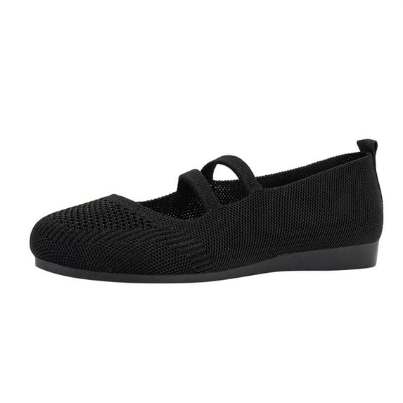 kamemir Women Flats,Women's Flats Shoes Round Toe Flats Flats Shoes Women Ballet Flats for Women Dressy Shoes Flats(Black,7.5)