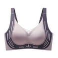 thumbnail image 1 of kamemir Women'S Underwear and Bras Bras for Women No Underwire - Seamless Bras for Women, Wireless Bra, Adjustable Wirefree Bra Purple,XL, 1 of 4