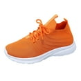 thumbnail image 1 of kamemir Women's Fashion Sneakers Womens Walking Shoes Lightweight Running Casual Gym Travel Work Sneakers for Women(Orange,9), 1 of 6