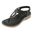 thumbnail image 1 of kamemir Women's Sandals Womens Espadrilles Wedges Sandals Heels Open Toe Tie Lace Up Platform Ankle Strap Summer Dress Shoes(Black,6), 1 of 6