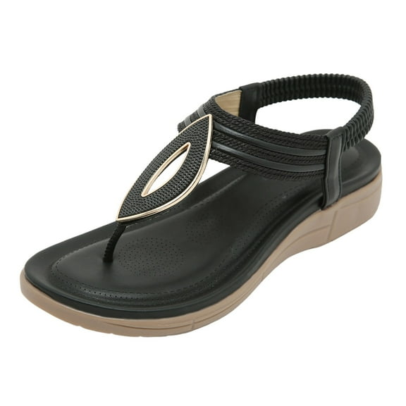 kamemir Women's Sandals Womens Espadrilles Wedges Sandals Heels Open Toe Tie Lace Up Platform Ankle Strap Summer Dress Shoes(Black,6)