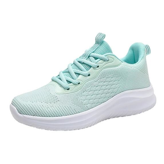 kamemir Women's Sneakers Women's Lace Up Sneaker(Light Blue,8.5)