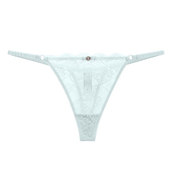 kamemir Women's Underwear Basic Cotton Thongs Women's Panties Underwear (Blue,One Size)