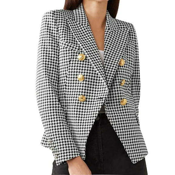 kamemir Womens Blazers Women's Long Sleeve Classic Draped Open Front Lightweight Blazer(A,XL)