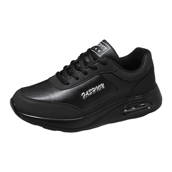 kamemir Womens Sneakers Women Shoes Comfortable Thick Sole Sneakers Fashionable Outdoor Sneakers Womens Road Running Shoes(Black,7.5)