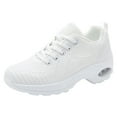 thumbnail image 1 of kamemir Womens Shoes Sneakers Womens Walking Shoes Lightweight Running Casual Gym Travel Work Sneakers for Women(White,8), 1 of 6