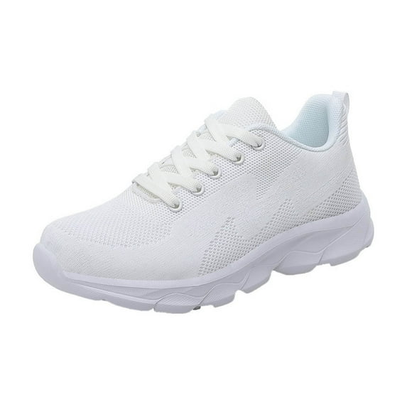 kamemir Womens Sneakers Womens Walking Shoes Sneakers Breathable Lightweight Athletic Running Shoes White,8