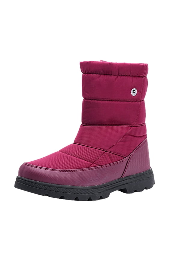Womens Snow Boots Women's Winter Boots(Red,9)