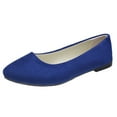 thumbnail image 1 of kamemir Womens Sole-Simple Ballerina Walking Flats Shoes(Blue,7.5), 1 of 6