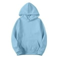 thumbnail image 1 of kamemir Womens Sweatshirt Women's Hoodie Hooded Full Zip Sweatshirt(E-Blue,M), 1 of 5