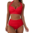 thumbnail image 1 of kamemir Womens Swimsuits Tankinis Swimsuit For Women Two-Piece Swimwear(Red,M), 1 of 6