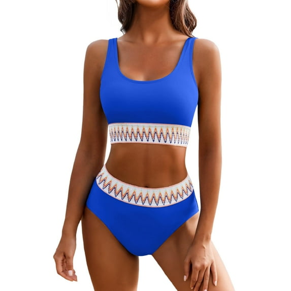 kamemir Womens Tankini Bathing Suits Women's Ruched Tankini Swimsuits V Neck Wrap Tie Back Two Pieces Bathing Suit Tummy Control(Blue,S)