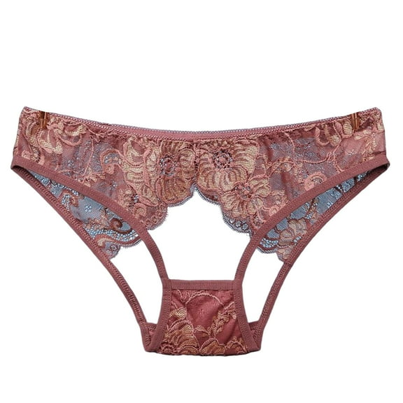 kamemir Womens Underwear Cotton Women’s Glossy Shine Thong Panties (Coffee,L)