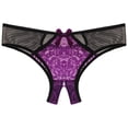 thumbnail image 1 of kamemir Womens Underwear Cotton Womens Underwear High Waisted Seamless Thongs for Women Breathable No Show Panties for Ladies (Purple,One Size), 1 of 3
