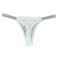 thumbnail image 1 of kamemir Womens Underwear Seamless Women's Comfort Flex Fit Seamless Thong Underwear (White,L), 1 of 4