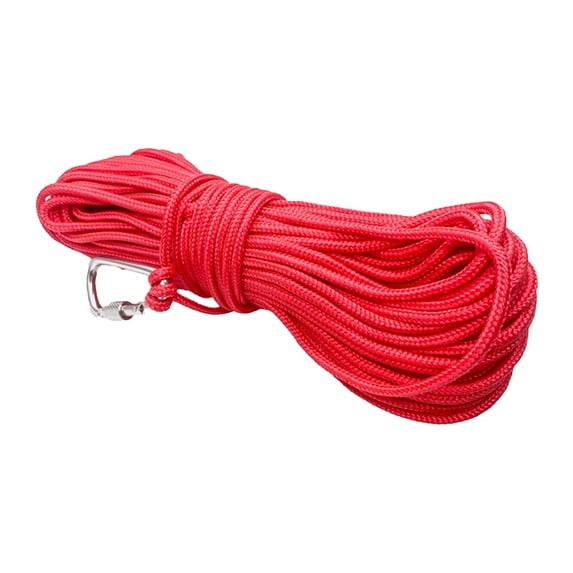 kanaroous 4mm Diameter Fishing Braided Line Heavy Rope Multi-functional Outdoor Waterproof Safety Lock Anti-skid Jigging Ropes 4mmx10m 4mmx10m 1 Pc