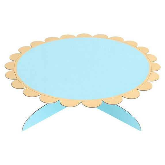 kanaroous Cake Stand Dessert Cupcake Snacks Cookie Muffin Holder Festival Birthday Party Decoration Tray Home Bar Reusable Light Blue