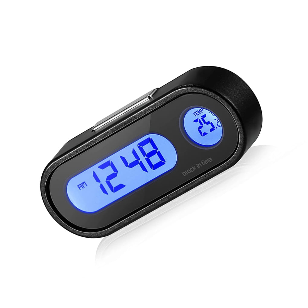 kanaroous Car Interior Digital Clock Vehicle Accessories Small Size