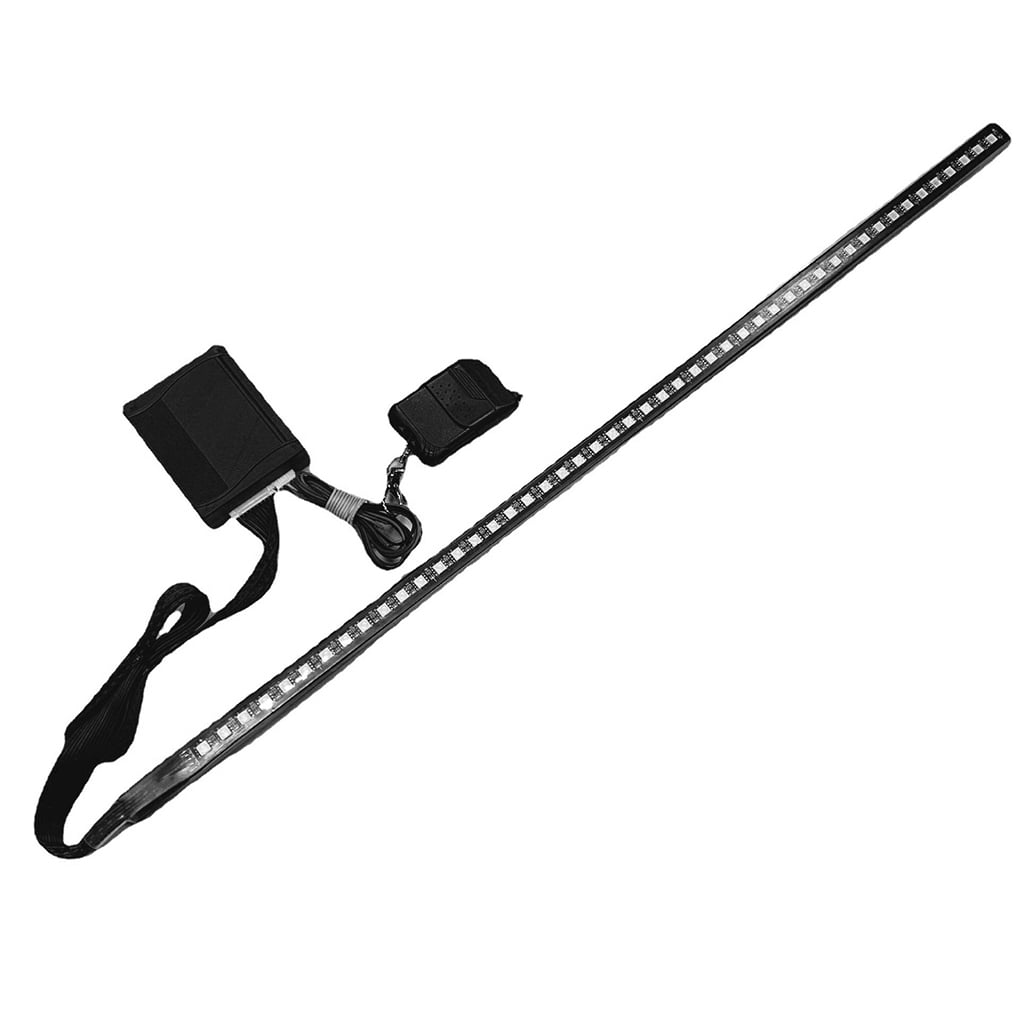 kanaroous Car Strobe Lighting Strip Kit Scanner Night Rider Light Bar 7 Color RGB Remote Lamp Tools Truck SUVs Accessories