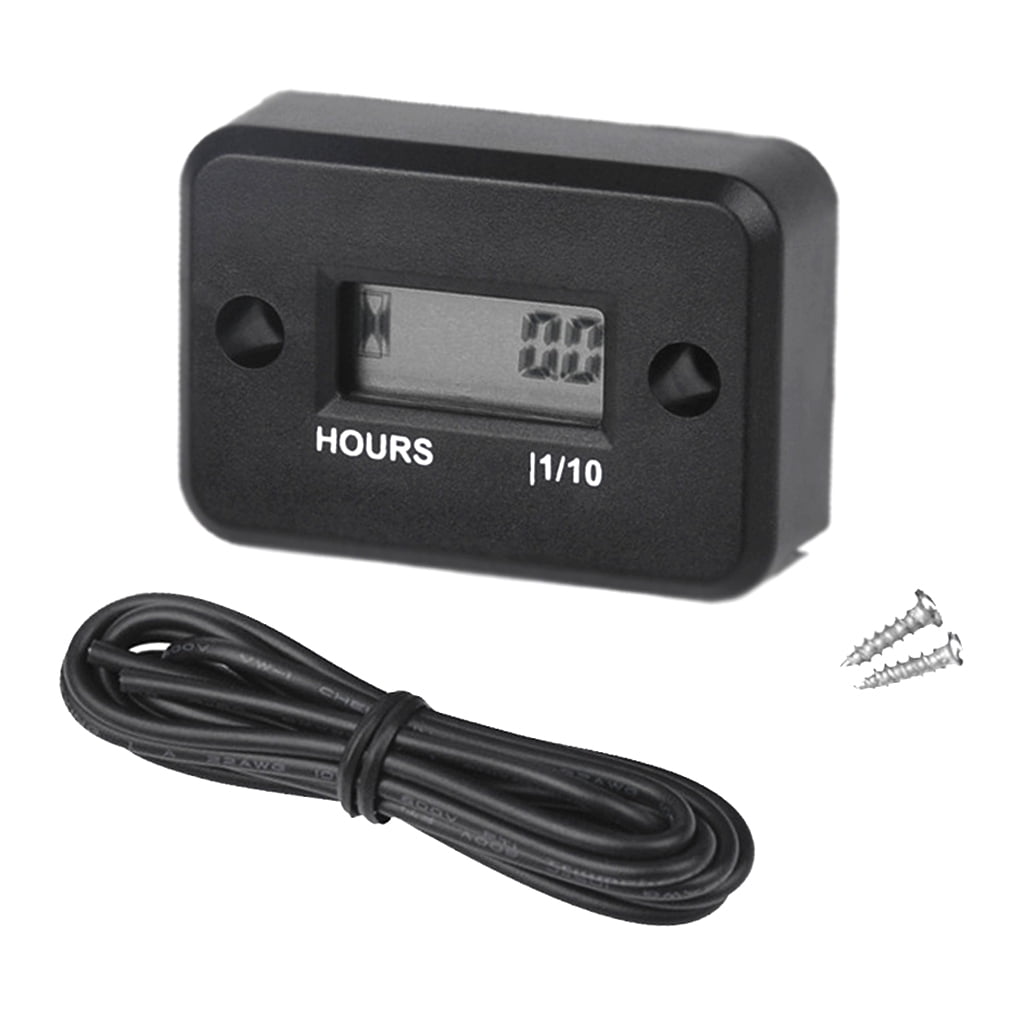 kanaroous LCD Screen Motorcycle Dirt Bike Hour Meter Inductive