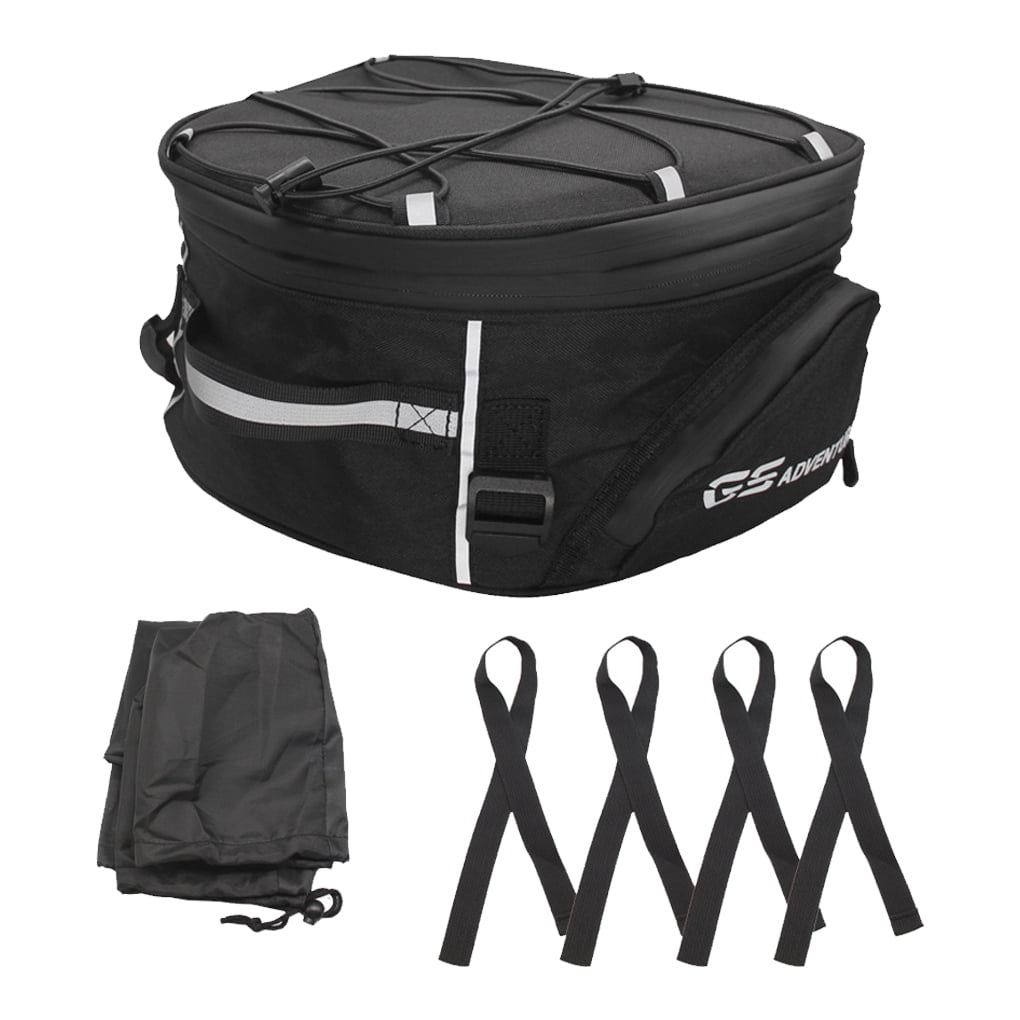 kanaroous Motorcycle Rear Rack Luggage Bag Moistureproof Mesh Pocket Outdoor Tail Bags Organizer Replacement for R1200GS LC/Adventure