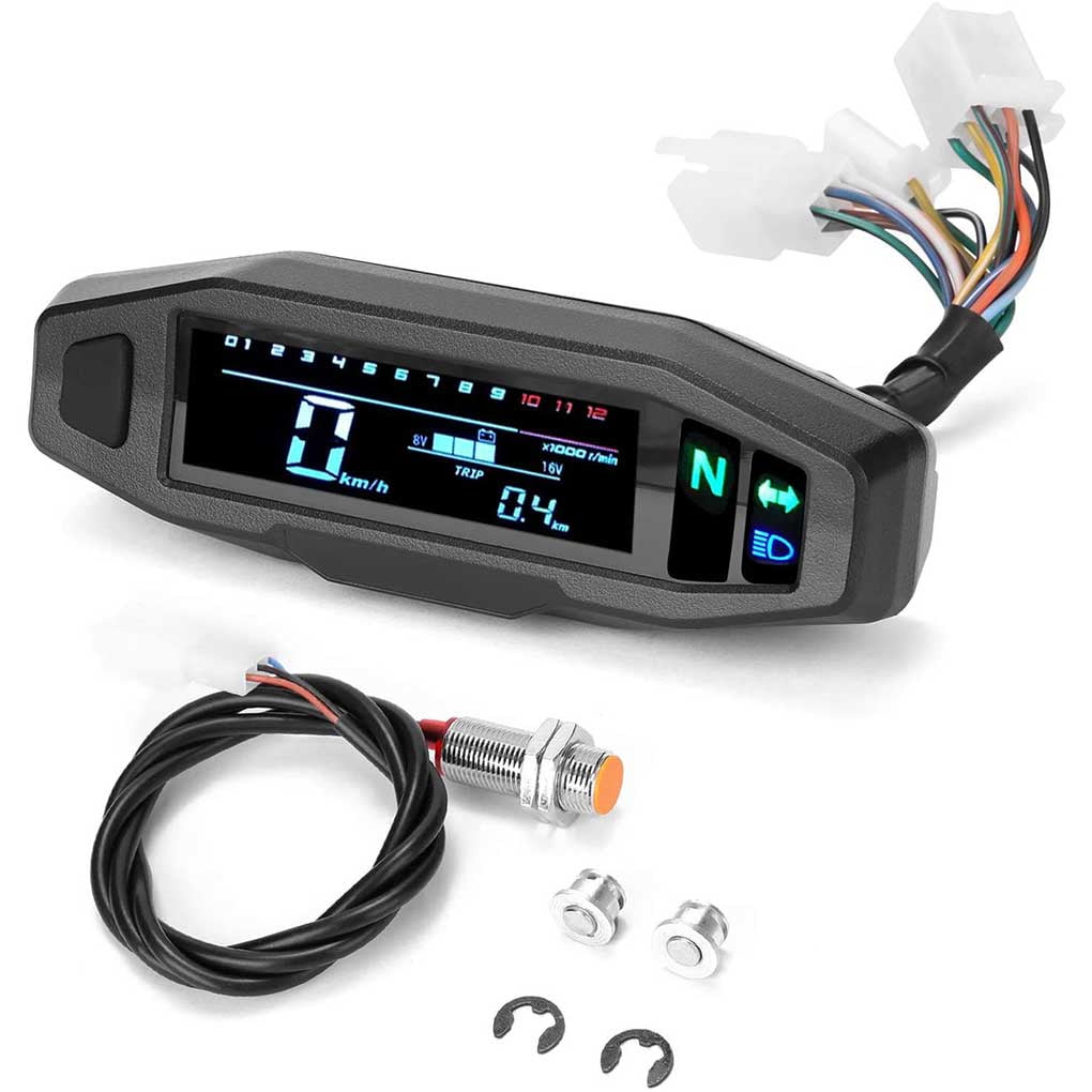 kanaroous Speedometer Oil Gauge Motorcycles Tachometer Universal Meters Turn Signal Indicator Metal Motor Repairing Tool