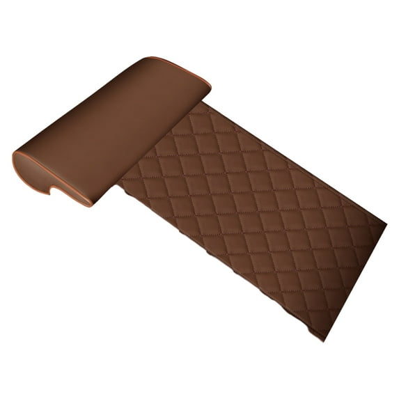 kanaroous Universal Car Seat Extender Cushion Relieve Leg Pressure Soft And Comfortable Car Seat Leg Pad coffee-rhombus