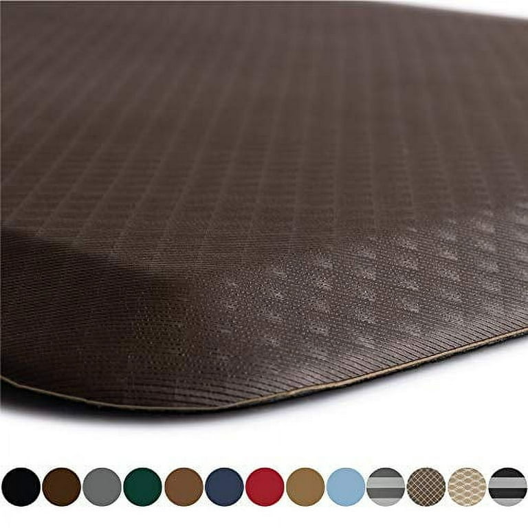 FDW 2pcs Anti Fatigue Comfort Flooring Standing Mat Kitchen Commercial Grade Pads Ergonomic Floor Pad Kitchen Rug for Office Stand Up Desk