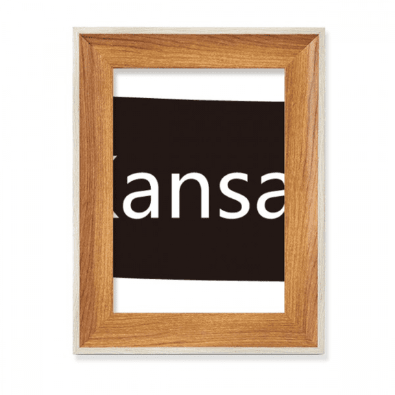kansas ameusa map outline desktop wooden photo frame display picture art painting multiple sets