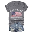 thumbnail image 1 of kaondbfi 250th Anniversary USA Shirt Womens 250 Years Semiquincentennial V Neck T Shirt American Flag Graphic Tee Casual Top Womens Essentials Fashion Clothing, 1 of 4