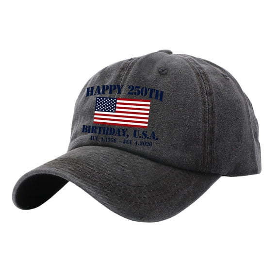 kaondbfi 4th of July Summer Patriotic Accessories Caps 250th Anniversary Usa Hat for Women Casual Independence Day Graphic Print Cowboy Hat Baseball Cap