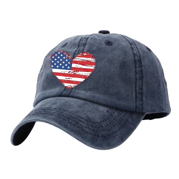 kaondbfi 4th of July Summer Patriotic Accessories Caps 250th Anniversary Usa Hat for Women Casual Independence Day Graphic Print Cowboy Hat Baseball Cap