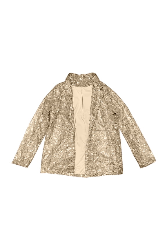 Cardigans for Stylish Women Sequins Jacket Casual Long Sleeve Glitter Shiny Lapel Outerwear Jacket Womens Summer Fall Fashion Bolero Shrug Tops