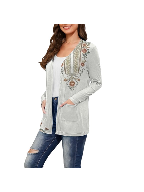 Cardigans for Elegant Women Pattern Knitted Loose Casual Cardigan Womens Summer Fall Fashion Bolero Shrug Tops
