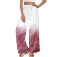 thumbnail image 1 of kaondbfi Dress Pants Women Petite High Waisted Wide Leg Summer Beach Vacation Women's Pants Casual Trousers, 1 of 8