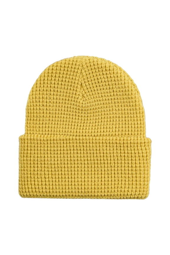 Essentials Accessories Beanie Hats for Women Fish Scale Knitted Cap Glossy Single Color Autumn and Winter Knit Cap Thickened Warm Ear Protecting Cold Cap Woolen Cap