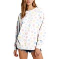 thumbnail image 1 of kaondbfi Hoodless Sweatshirts for Pretty Women Fall Winter Spring Print Sweatshirt Casual Cozy Oversized Crewneck Long Sleeve Pullover Tops Womens Summer Fashion Sweat Shirts, 1 of 4