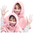 thumbnail image 1 of kaondbfi Kids Summer Travel Essentials Clothing Accessories Beanie Hats for Girls and Boys Face Headgear Bib Outdoor Hat Warm Plush Children's Cold-proof Riding Hats, 1 of 5