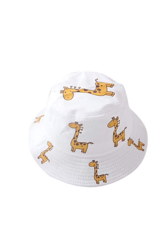 Kids Summer Travel Essentials Clothing Accessories Bucket Hats for Girls and Boys 1-4Y Baby Sun Hat Anti-UV Giraffe Pattern Summer Boys Girls Kids Children