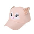 thumbnail image 1 of kaondbfi Kids Summer Travel Essentials Clothing Accessories Visor Hats for Girls and Boys Baby Boy Girls Hats Soft Bunny Cartoon Sunhat Eaves Baseball Cap Sun Hat Beret, 1 of 2