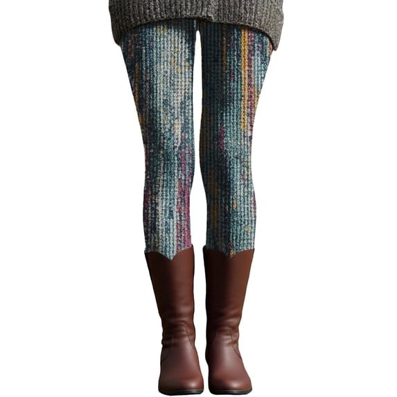 kaondbfi Leggings for Women High Waisted Printed Tights Casual Plus Size Yoga Pants Summer Leggings for Women